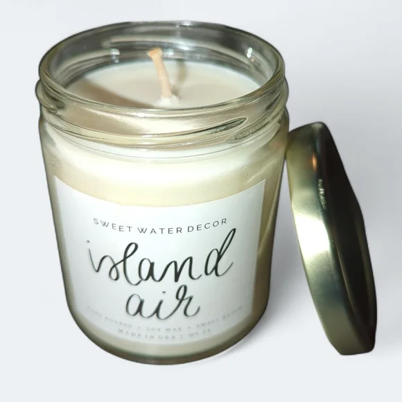 Island Air Soy Candle - Clear Jar - 9 oz - Picture 3 of 3